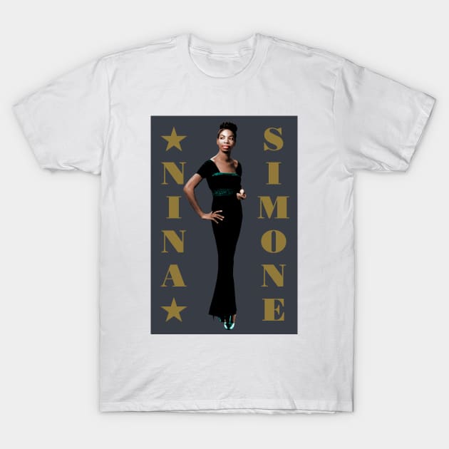 Nina Simone T-Shirt by PLAYDIGITAL2020